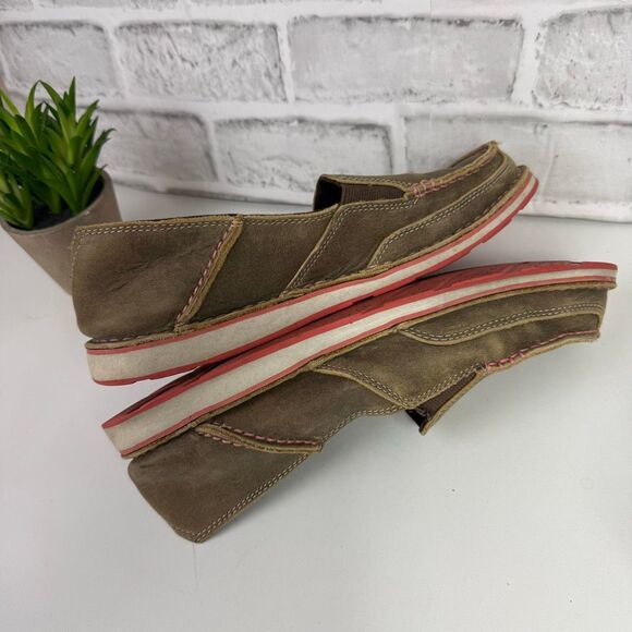 Ariat Cruiser Moccasins Brown Leather Size 9B Medium Width - Picture 5 of 16